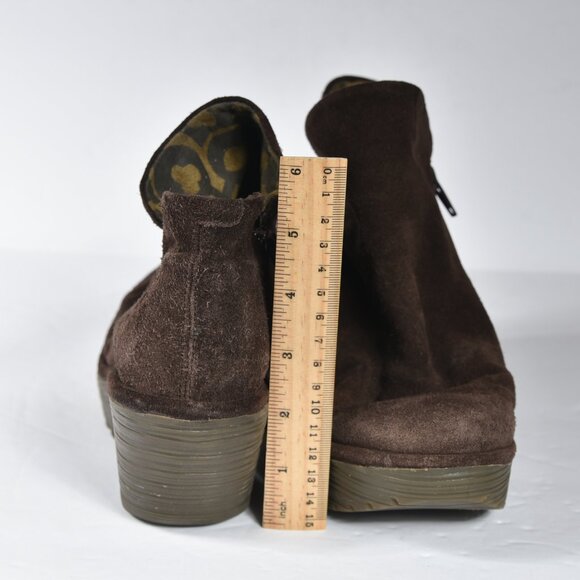 Fly London Yip Ankle Boot Wedges Suede size 38 - Picture 6 of 7